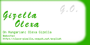 gizella olexa business card